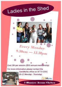 Ladies in the Shed - Click for Flyer
